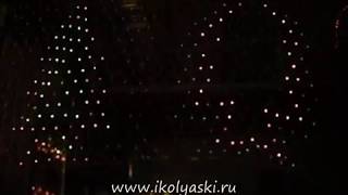новогодняя электрическая гирлянда на окно, гирлянда-сетка на окно, electrogirlyanda_0001