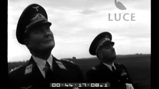 Il soggiorno del Ministro Goering. Goering visita la città aeronautica di Guidonia insieme al