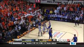 03/01/2014 Kansas vs Oklahoma State Men's Basketball Highlights