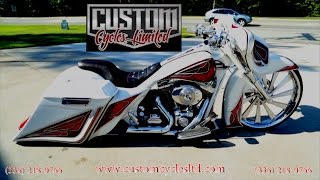 Custom Cycles LTD Bunch's Lay frame 26 inch big wheel street glide Harley Davidson