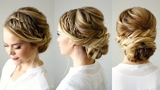 Double Waterfall Braid Updo | Missy Sue