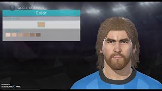 Pes 2018 How to create Juan José "Sandokán" (Face + Stats) Cádiz Real Madrid Classic