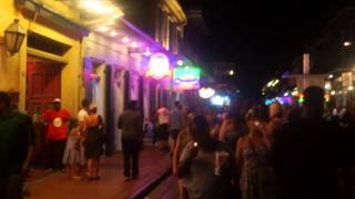 New Orleans Night French Quarter Bourbon Street Walk