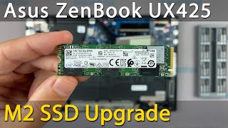 Asus ZenBook 14 UX425E How to install M2 SSD upgrade