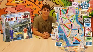 Распаковка Unboxing Ticket to Ride New York Билет на поезд Нью Йорк