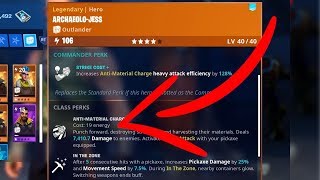 Archaeolo Jess Glitch Now Best Farming Hero Fortnite STW Season 8