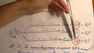 Серная кислота. Химические свойства. Реакции с металлами.