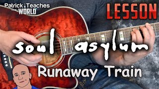 Runaway Train-Soul Asylum-Guitar Lesson-Tutorial-How to Play-Chords Easy