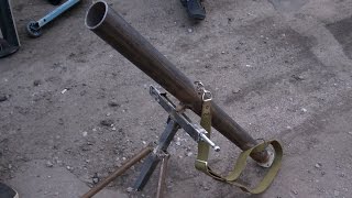 Как сделать страйкбольный миномет. DIY в гараже. How to make an airsoft mortar. DIY in the garage.
