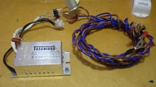 Блок питания шуруповёрта от сети из электронного трансформатора