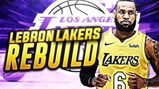 LEBRON JAMES SIGNS WITH THE LAKERS REBUILD! NBA 2K18