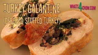 How to Debone & Stuff a Whole Turkey. Thanksgiving Recipe Special. Turkey Galantine / Ballotine.