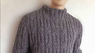 Pletena moda.Воротник стойка в вязаных свитерах(crochet)