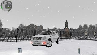 City Car Driving 1.5.0 Cadillac Escalade ESV SNOW [Logitech G27]