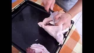 Ψητό κοτόπουλο γεμιστό ΧΩΡΙΣ ΚΟΚΚΑΛΑ (stuffed boneless chicken )