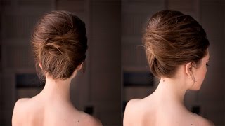Высокая прическа на основе ракушки в стиле Бриджит Бордо. Brigitte Bardot Hair Tutorial