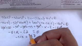 Ejercicio 80 Resolucion de Ecuaciones de 1er Grado con Productos Indicados Ejercicio 16 y 17
