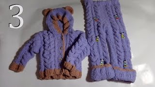 Как связать костюм для детей до 1,5 года часть 3