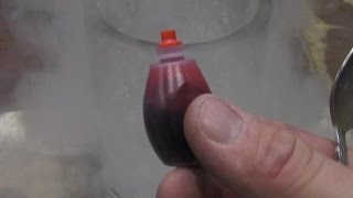 Food Coloring in Liquid Nitrogen + Multi Layered Ice Ball