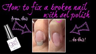 ?How to repair a broken nail using builder gel