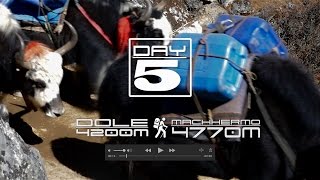 day 5- Everest Base Camp via Gokyo. (Dole to Machhermo)
