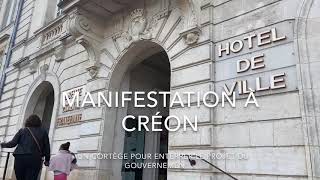 Créon : Manifestation contre la réforme des retraites.