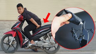 NTN - Trò Đùa Bôi Keo Lên Yên Xe Và Cái Kết (Putting Clue On A Motorbike )