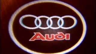 Лазерная проекция с логотипом Audi от Фишкинатачку.РФ