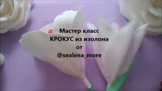 Мастер-класс КРОКУС/Подснежник из изолона