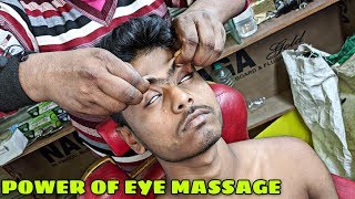 Eye massage | Indian Head & Body massage with neck cracking / Satisfying ASMR