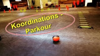 Koordinationsparcour - verschiedene Koordinationsübungen kombiniert!
