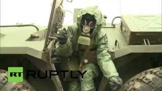 Russia: Chemical weapons specialists practice safe disposal