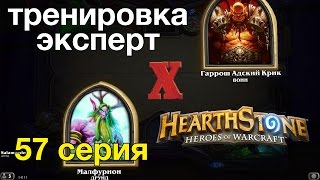 Hearthstone: Друид против Воина победа (тренировка-эксперт)