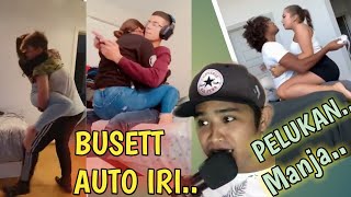 CEWEK BULE HUGGING CHALLENGE BOYFRIEND TIK TOK CHALLENGE, #EDMOND TV #CHALLENGE