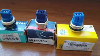 Сравнение датчиков температуры Vag (audi,vw,seat,skoda) синий 2х контактный. Часть 2