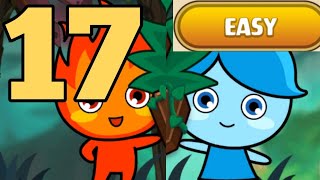 LuckyBoy And PrettyGirl 2 Level 17 Easy Android Walkthrough Forest Temple Maze Fireboy & Watergirl