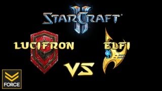 StarCraft 2 - LucifroN [T] vs elfi [P] (Commentary)