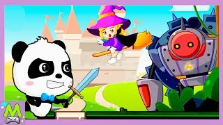 Приключения Малыша Панды против Злой Колдуньи.Ищем Волшебные Камни.Игровой Мультик