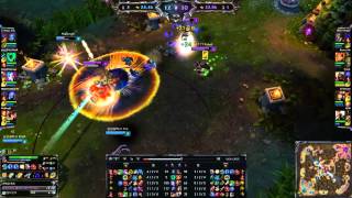 SKT T1 Faker playing Twisted fate mid vs ziggs PATCH 4.5