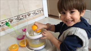 PORTAKAL SIKACAĞI ile içecek yaptık Eğlenceli eğitici çocuk videosu PHİLİPS  I video for kids
