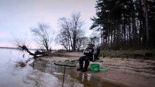 Ловля леща поздней осенью  на Истринском водохранилище.
