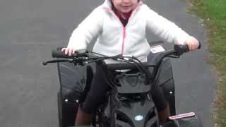 3 Year Old Girl Riding  110cc ATV