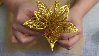 Новогодний декор своими руками! Новогодний Цветок/New Year Flower