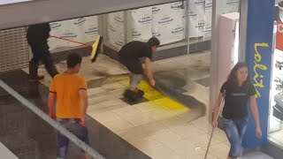 Град Потоп затопил ТЦ  в Санкт-Петербурге Питере СПБ в июле 2015. 17.07.2015