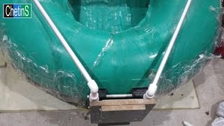 Навесной транец на резиновую лодку “Вега”. (подготовка лодки к сезону)