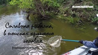 Ловля голавля летом на спиннинг. Сплавная рыбалка. Видео отчет от 07.06.2015 г.
