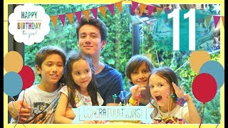 かづの11歳誕生日★家族でお祝い！かづの質問コーナー りありこの手紙にかづ感動！プレゼントはなーんだ？