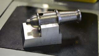 Как сделать мини пушку на токарном станке. How to make a mini cannon