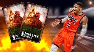 MONSTER CHICKEN BUNDLES + WONDROUS BASKET OPENING | NBA LIVE MOBILE PACK OPENING