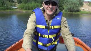 лодка картоп Джек Шпрот - первый выход (boat 8ft Jack Shprot - the first swimming)